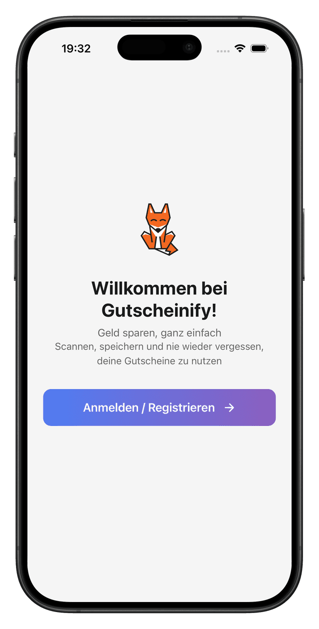 Willkommensbildschirm
