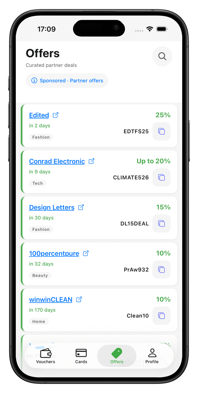 Offers screen